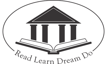 Jenkintown Library logo, a book with a building popping up and the words Read Learn Dream Do